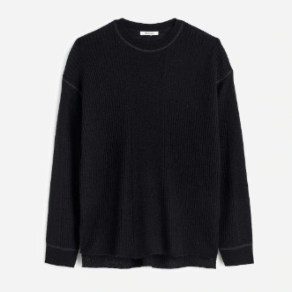 NWT Madewell Ribbed Alpaca-Blend Crewneck Sweater, XL